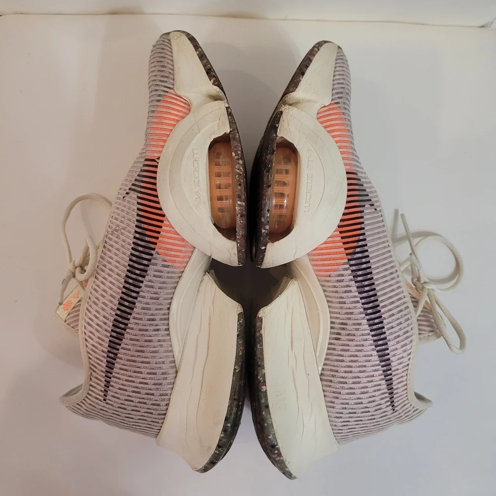 Nike Air Zoom  Women's Cream and Orange Athletic Shoes Size US7/EUR 38